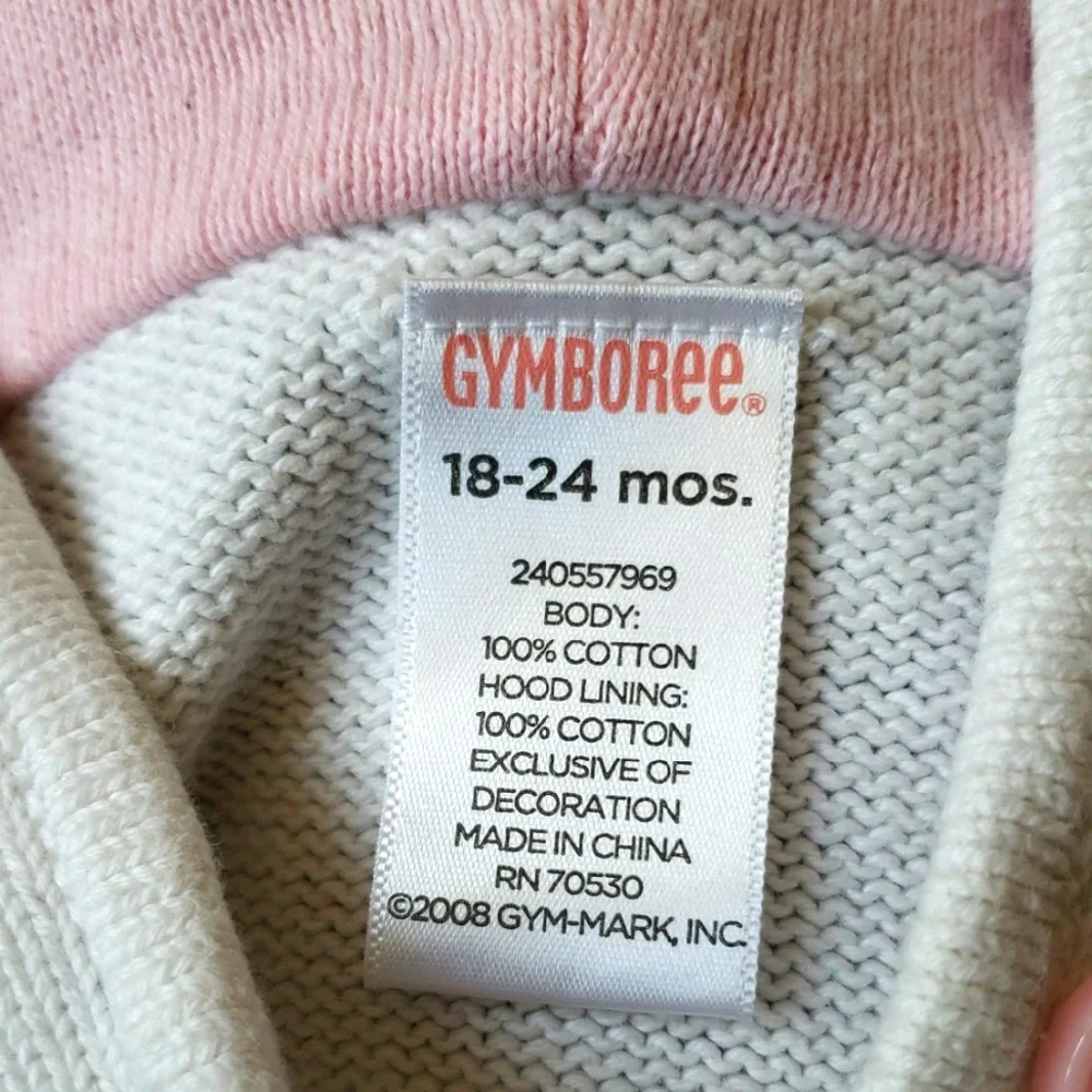 Gymboree 2008 Baby Girl Kitty Cat Sweater Sz 18-24M